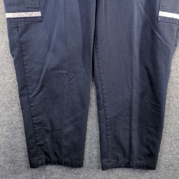 FedEx Stan Herman Men's Reflective Work Pants Blue Size 38Rx31 Uniform - Picture 7 of 10